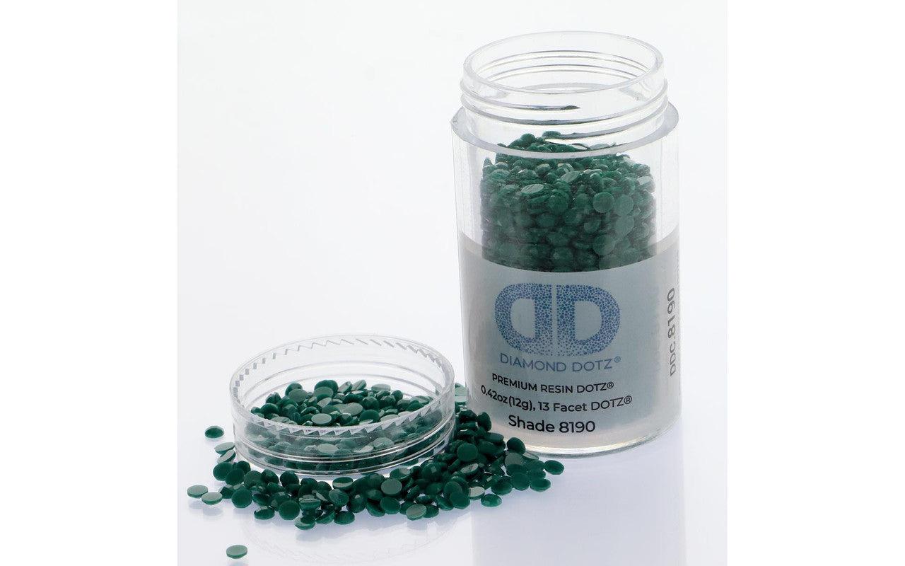 Gemas de estilo libre Diamond Dotz 2,8 mm 12 g Jade oscuro 8190